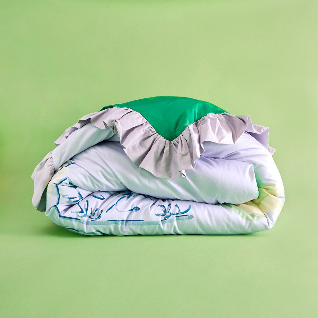 Disney Princess Tiana Reversible Ruffled Duvet Cover