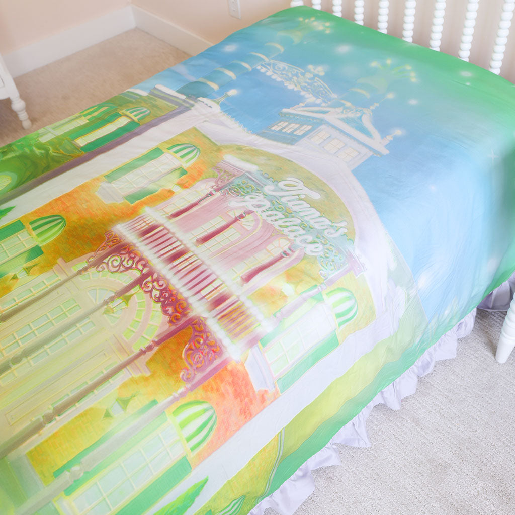 Disney Princess Tiana Reversible Ruffled Duvet Cover