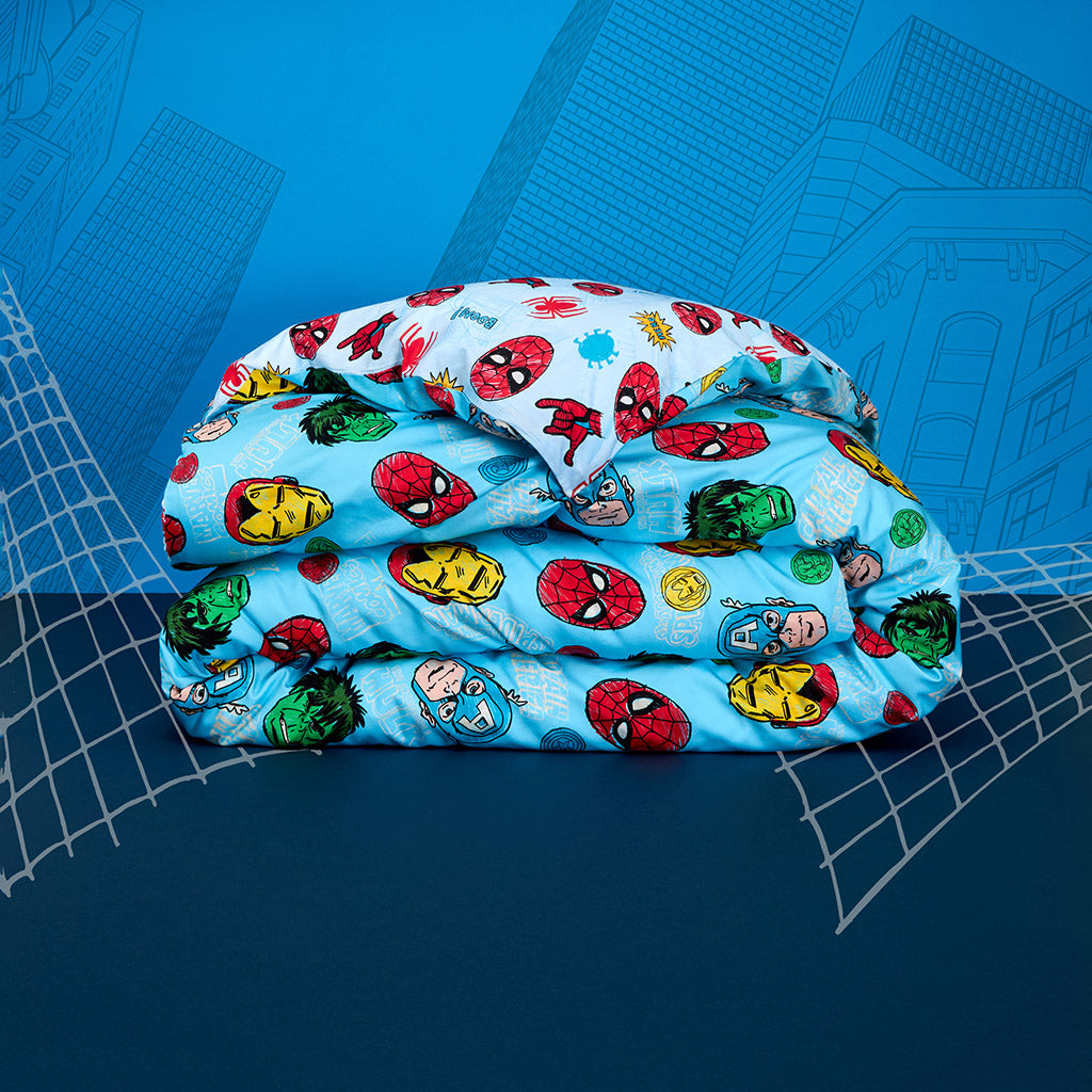 Marvel Heroes Reversible Duvet Cover