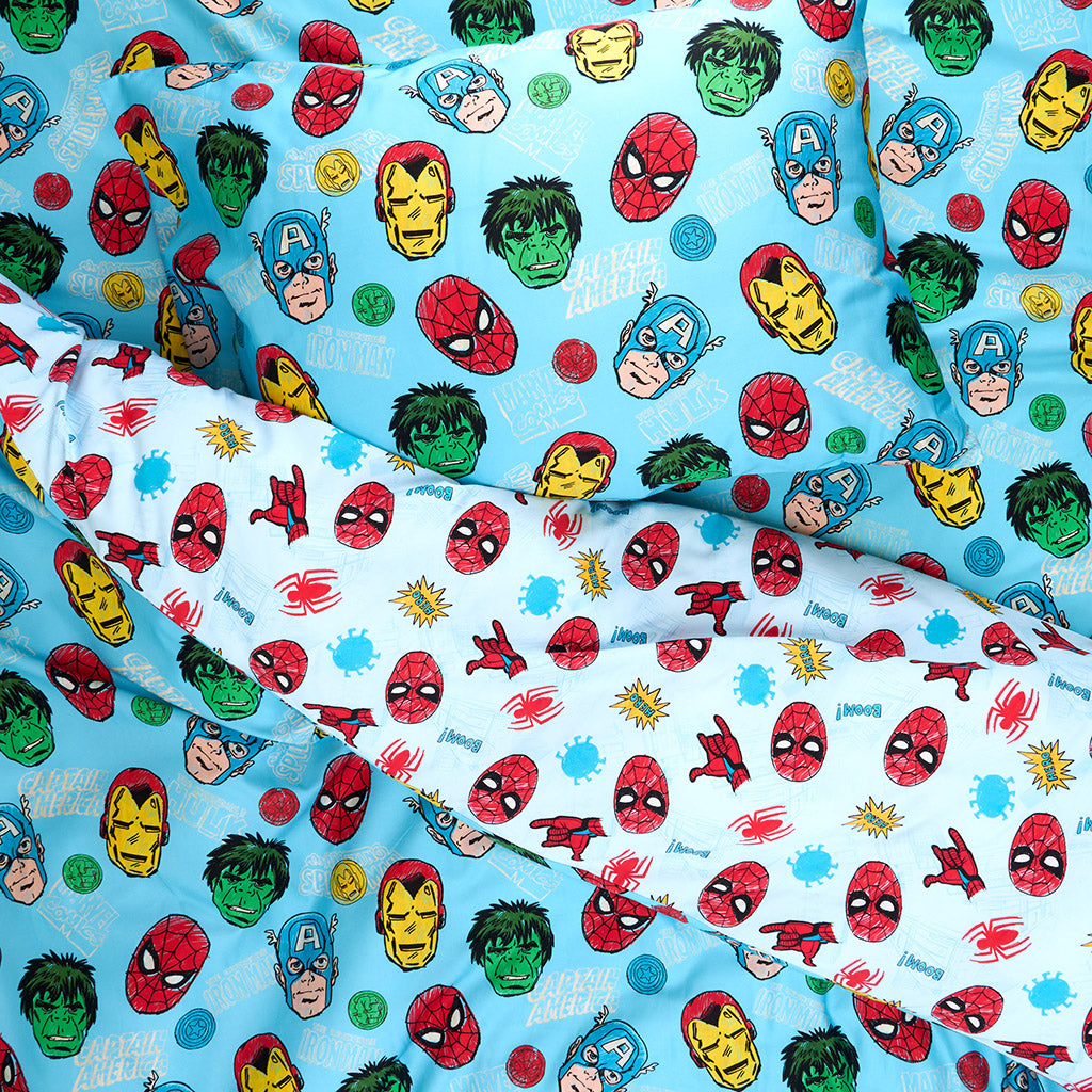 Marvel Heroes Reversible Duvet Cover
