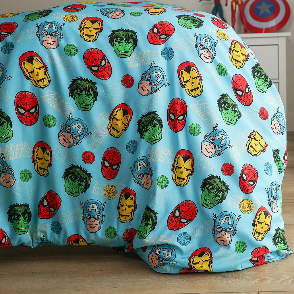 Marvel Heroes Reversible Duvet Cover