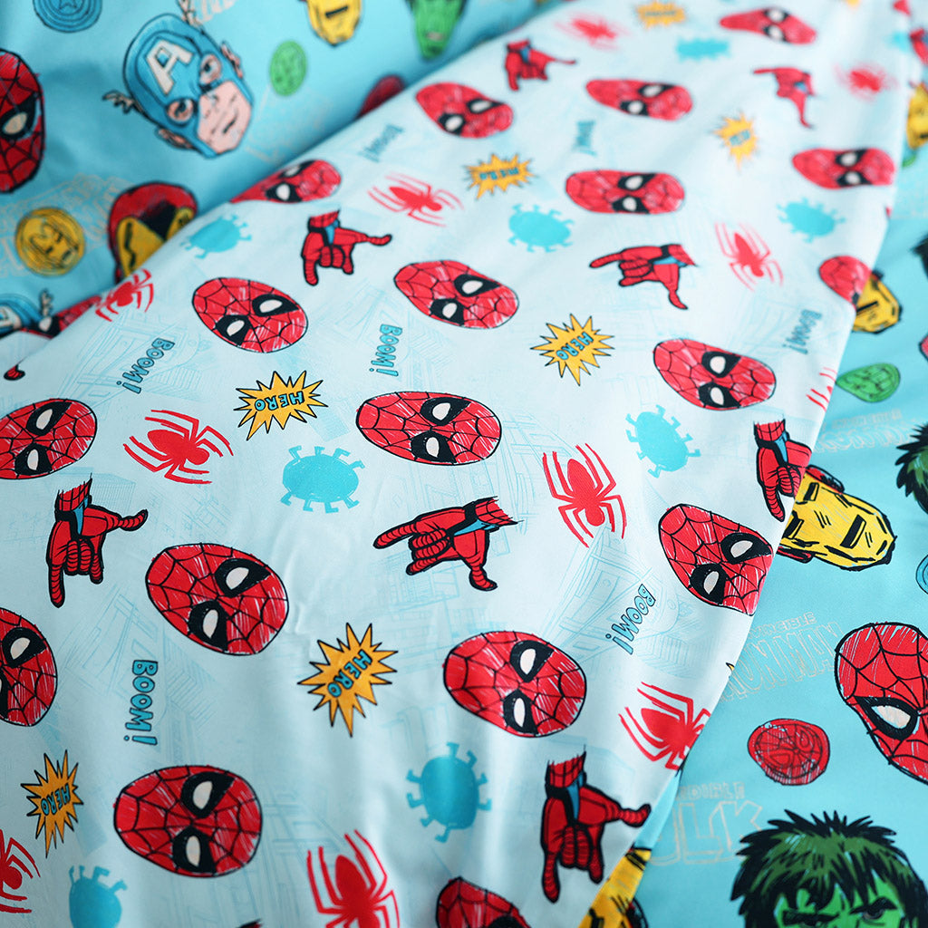 Marvel Heroes Reversible Duvet Cover
