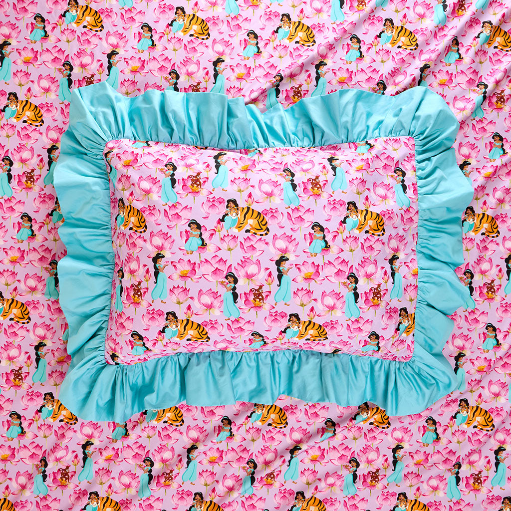 Disney Princess Jasmine Ruffled Pillowcase