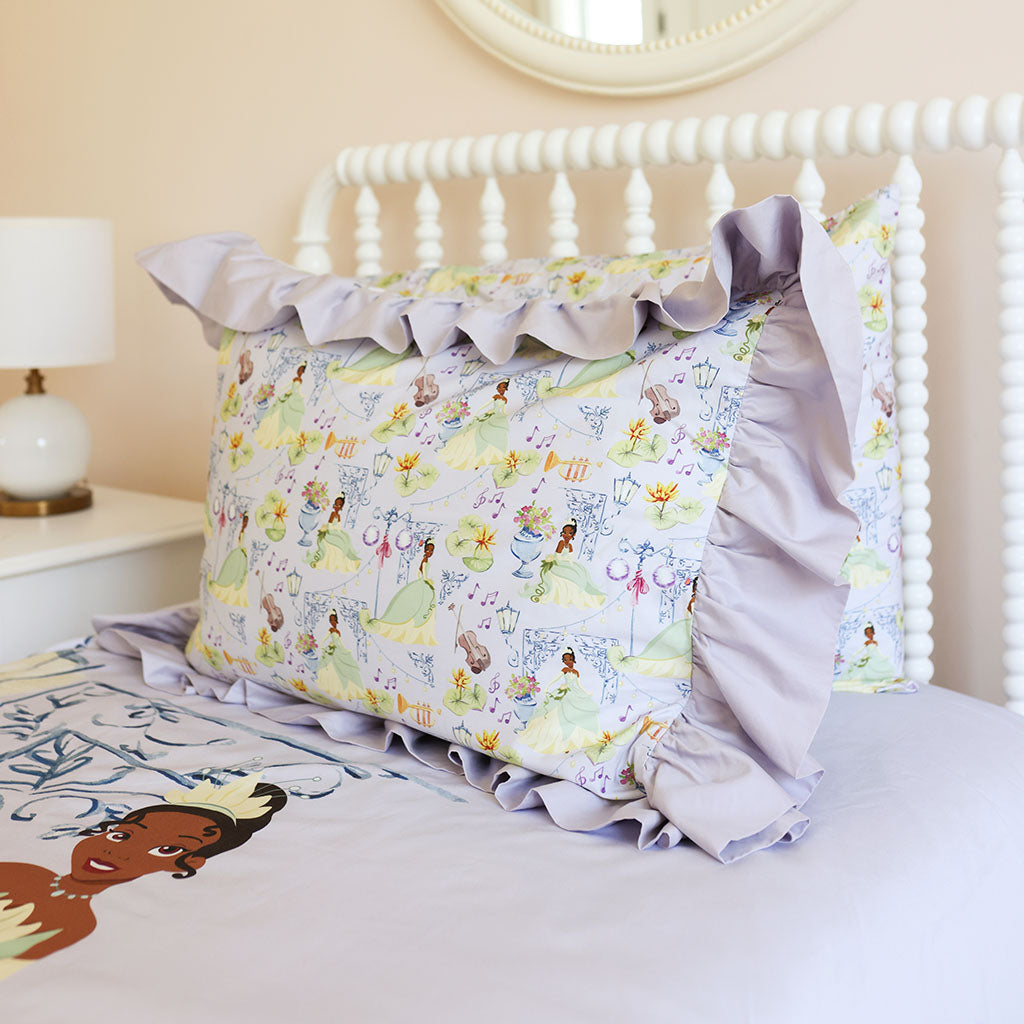 Disney Princess Tiana Ruffled Pillowcase