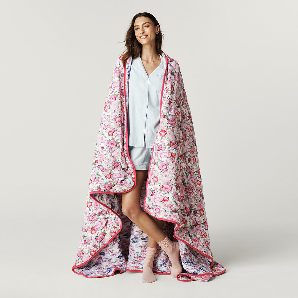Elly & Laura Jane Reversible Quilted Patoo? Blanket