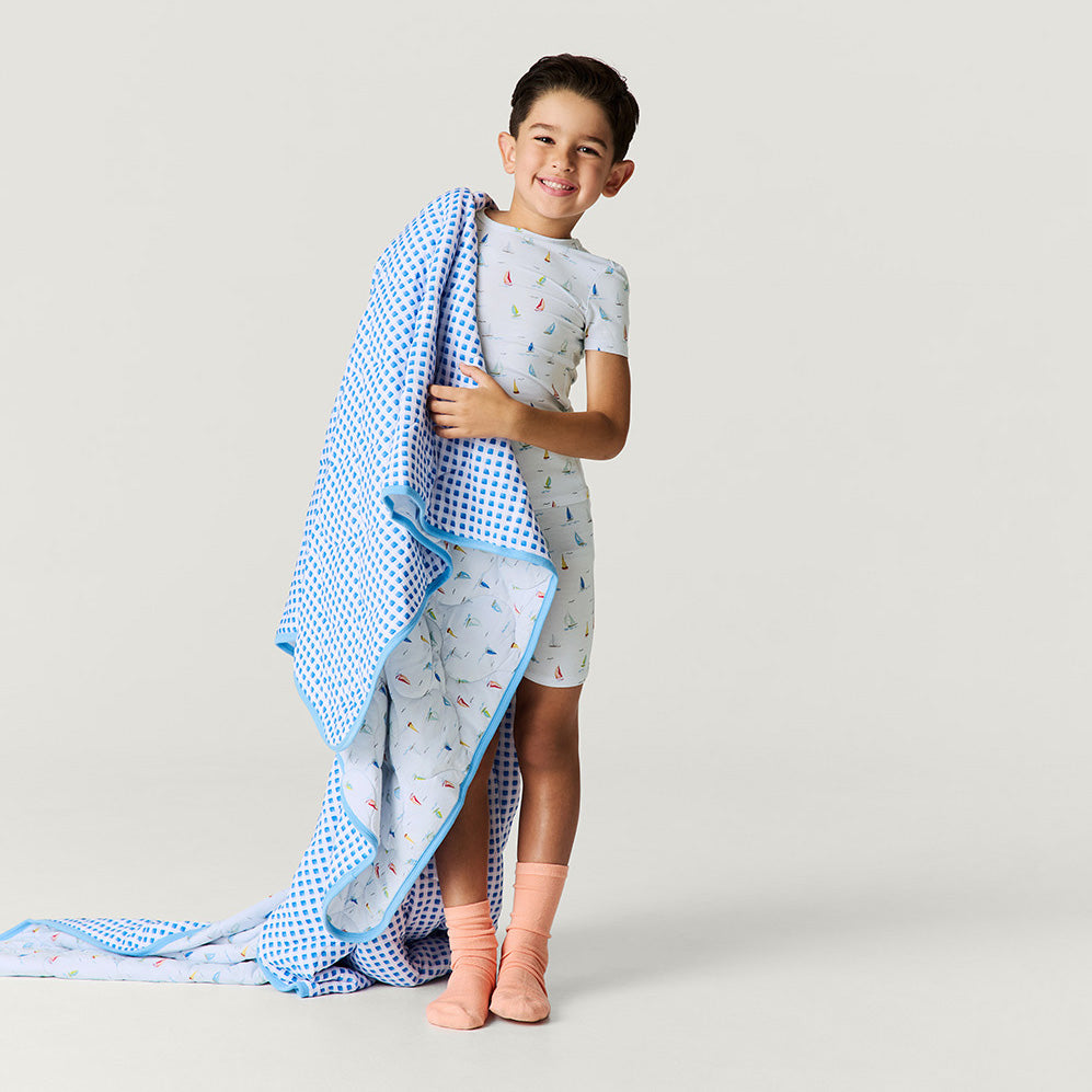 Oslow & Paulie Reversible Quilted Patoo? Blanket