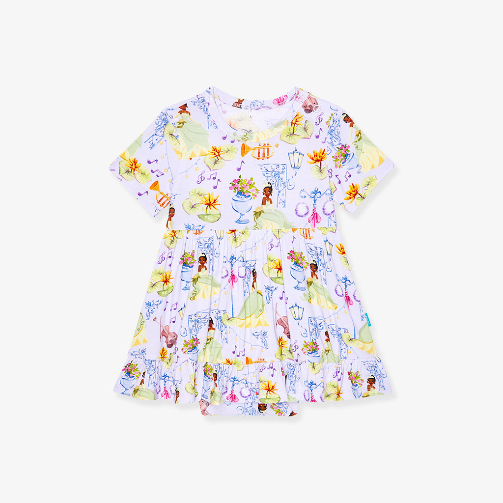 Disney Princess Tiana Ruffled Twirl Bodysuit Dress