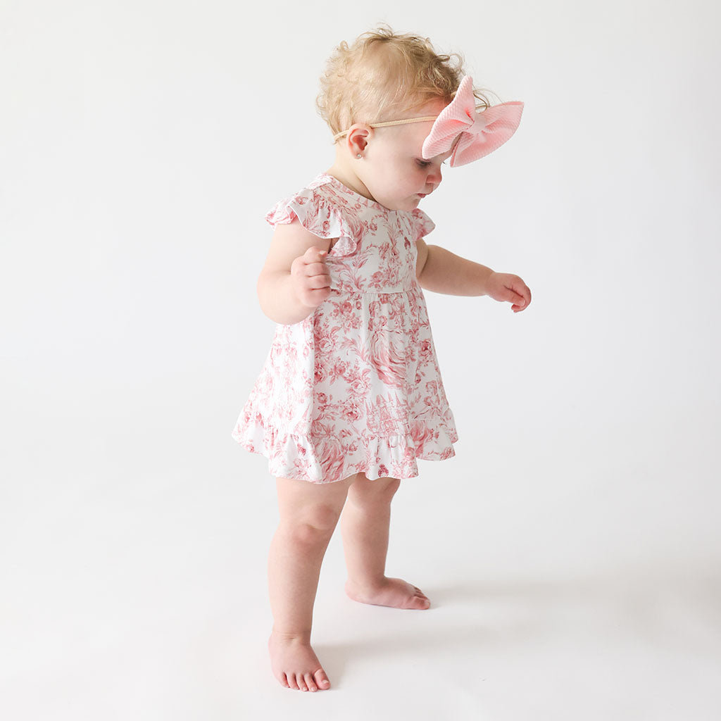 Antoinette Ruffled Twirl Bodysuit Dress
