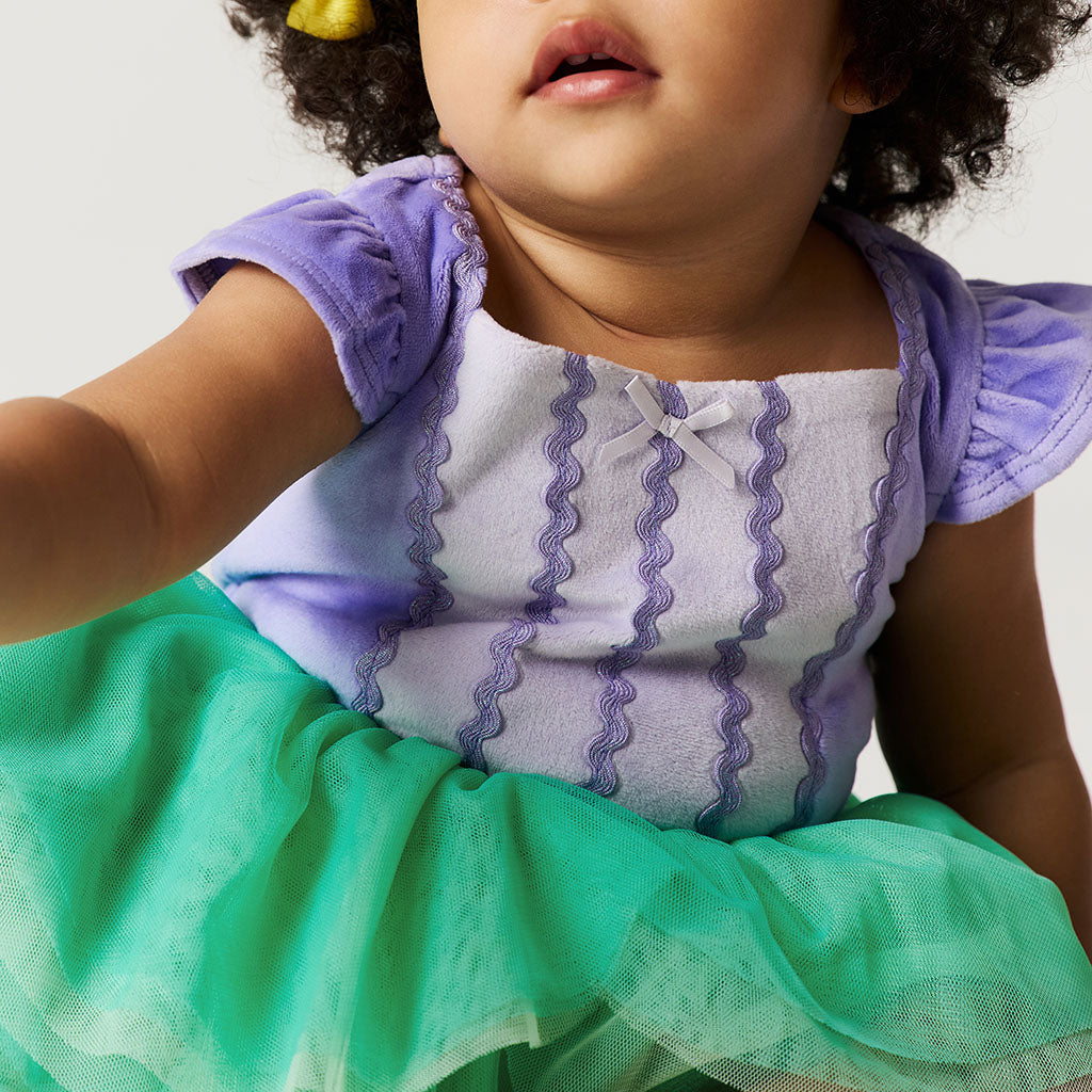 Disney Ariel Velour Bodysuit Dress