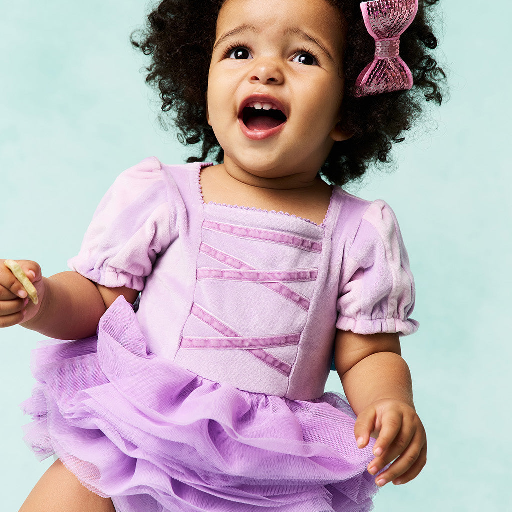 Disney Rapunzel Velour Bodysuit Dress