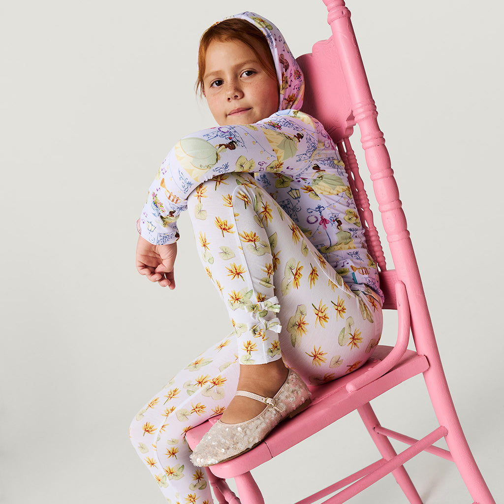 Disney Tiana Waterlilies Bow Leggings