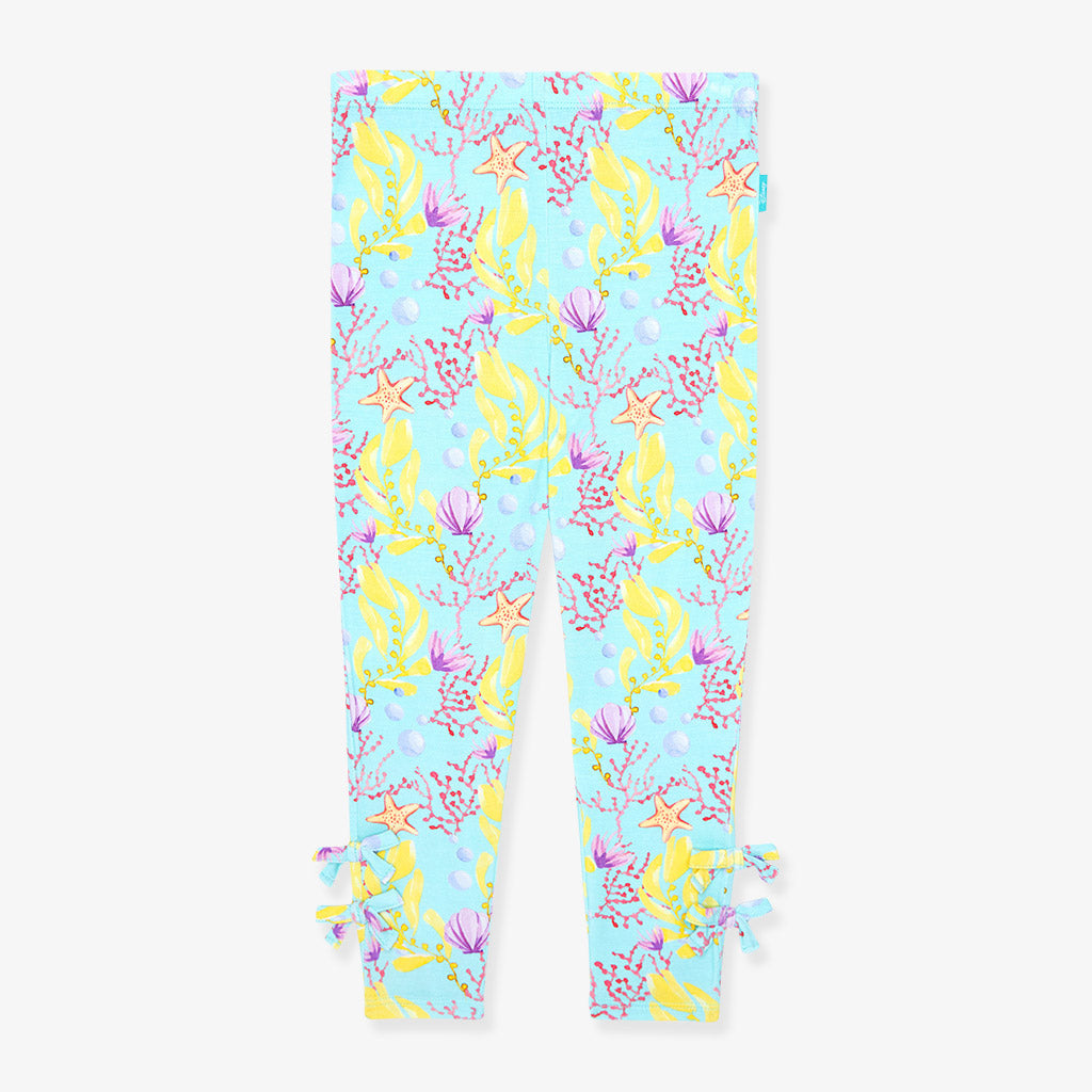 Disney Ariel Coral Bow Leggings