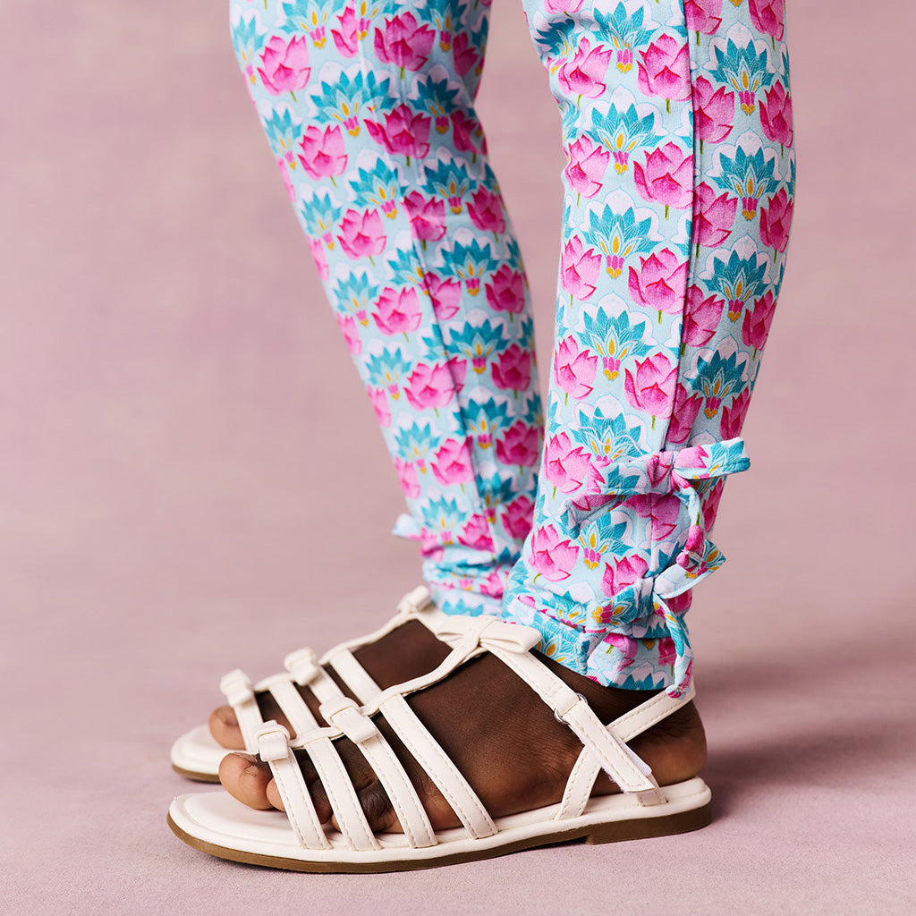 Disney Jasmine Lotus Bow Leggings