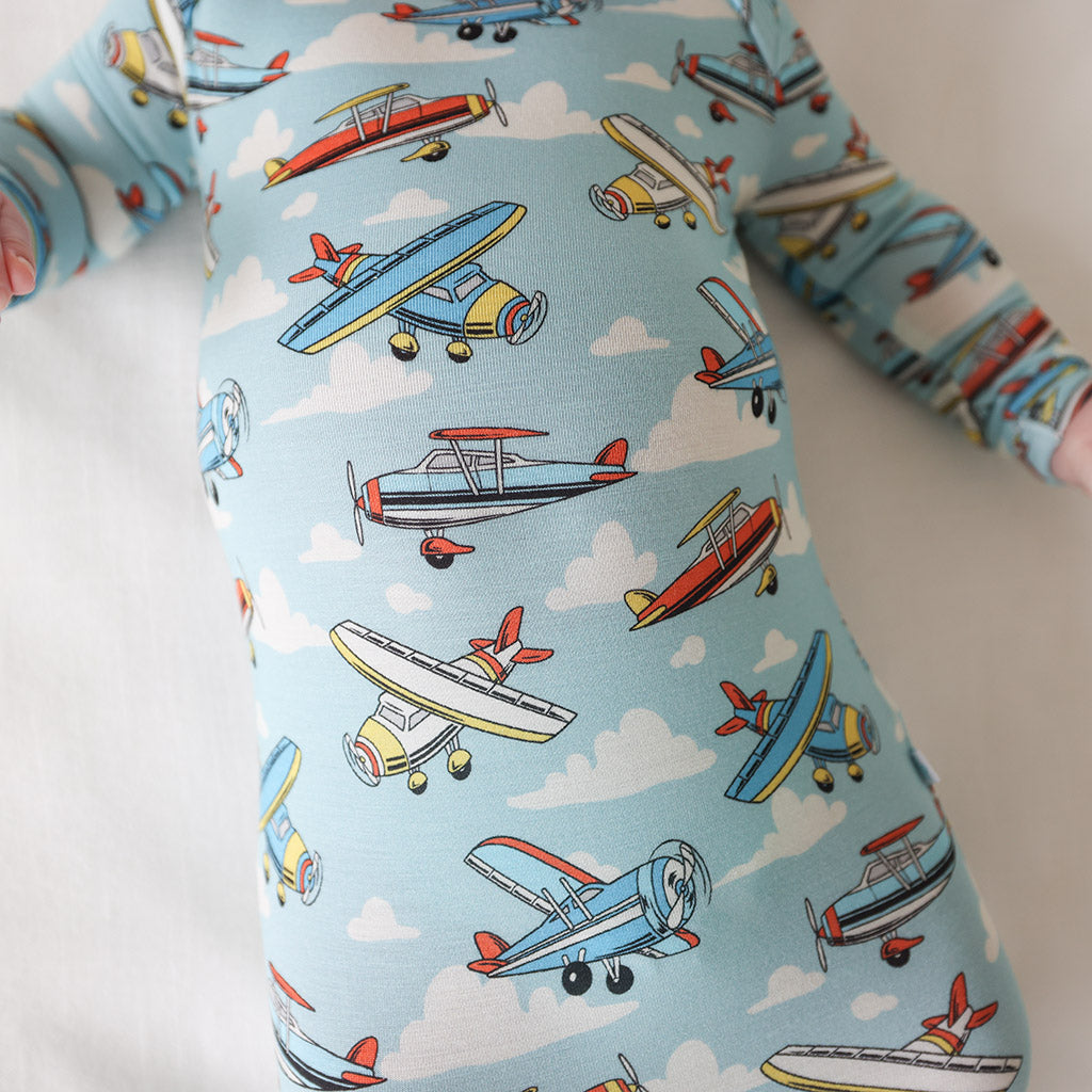 Posh Planes Knotted Gown