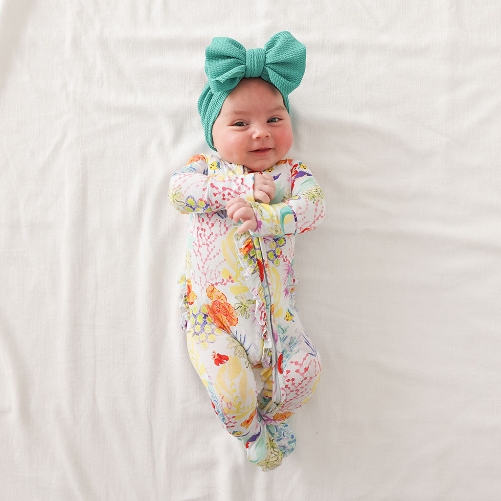 Disney Princess Ariel Footie Ruffled Zippered One Piece