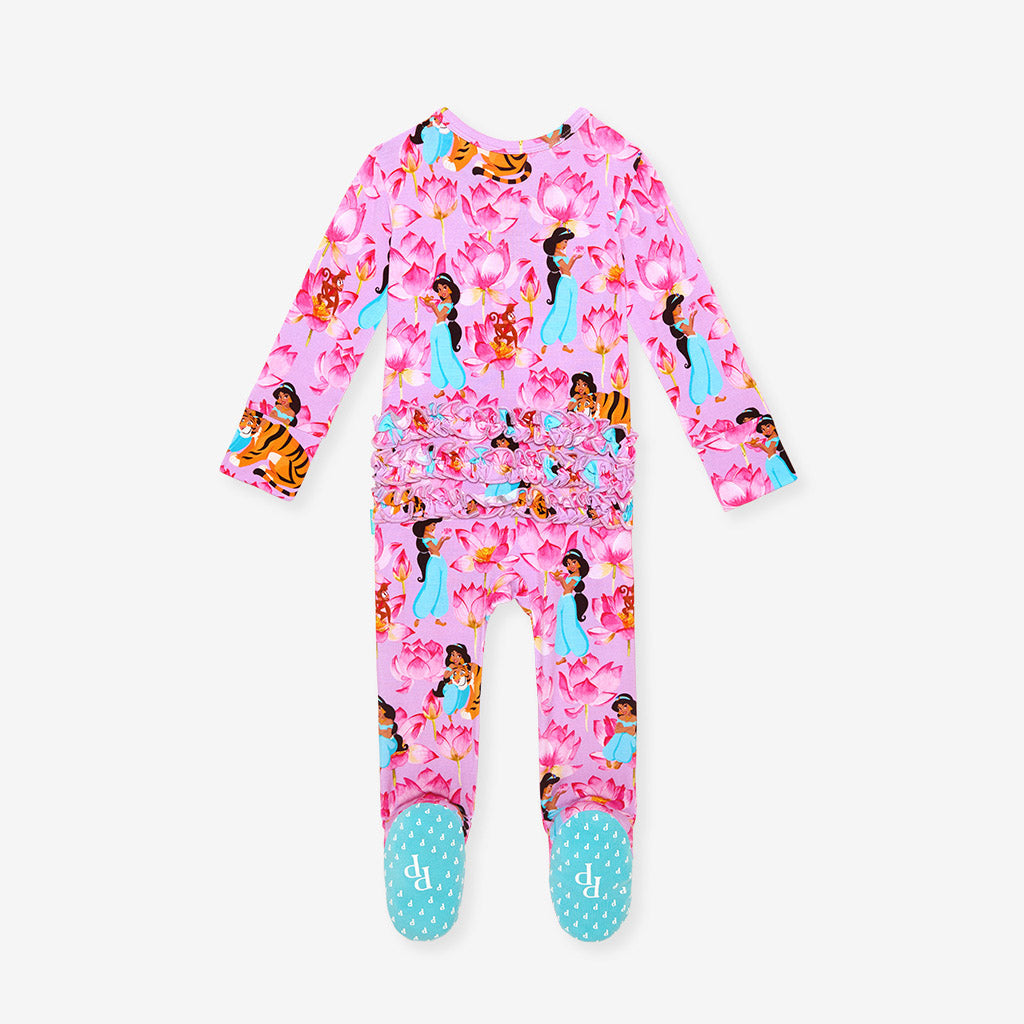 Disney Princess Jasmine Footie Ruffled Zippered One Piece