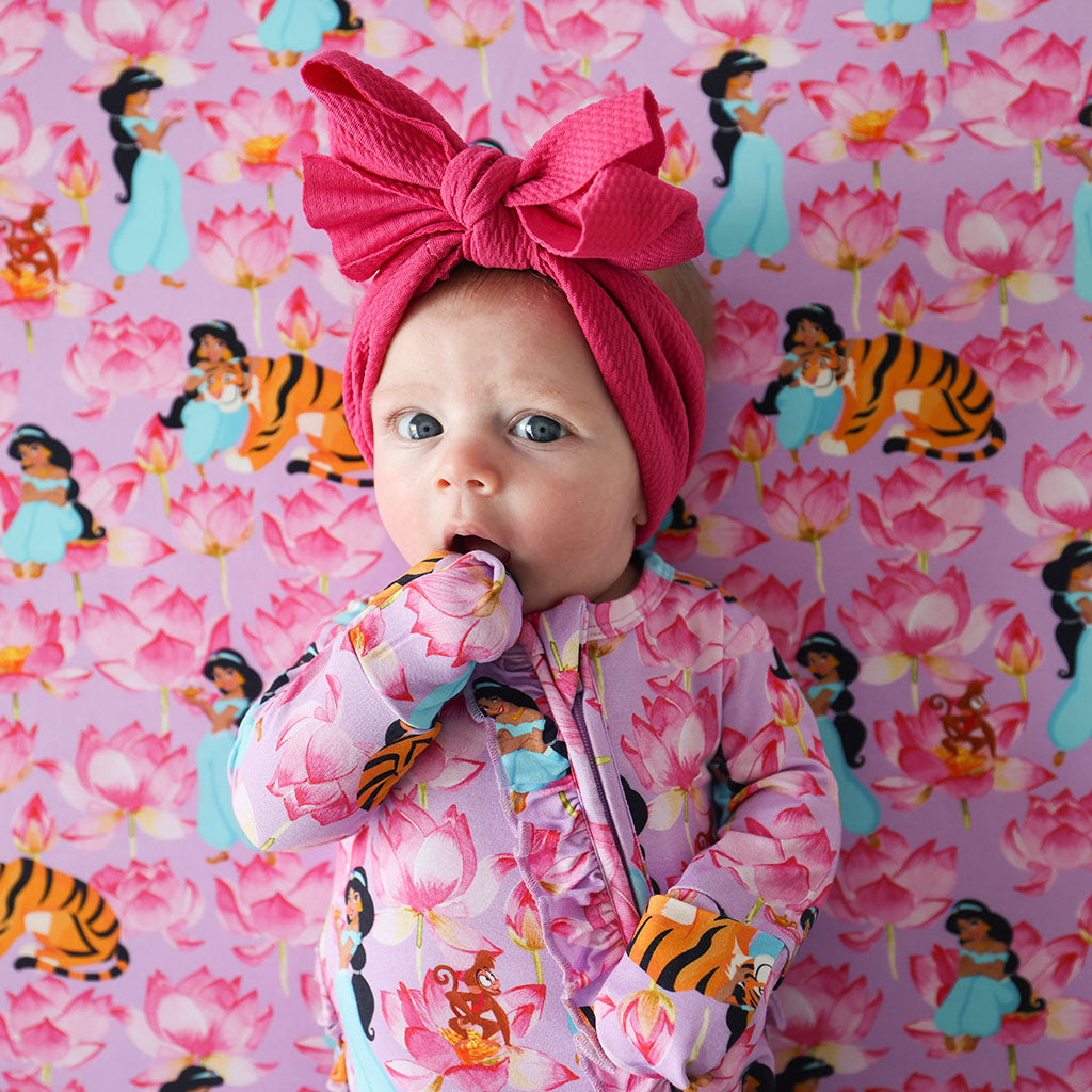 Disney Princess Jasmine Footie Ruffled Zippered One Piece