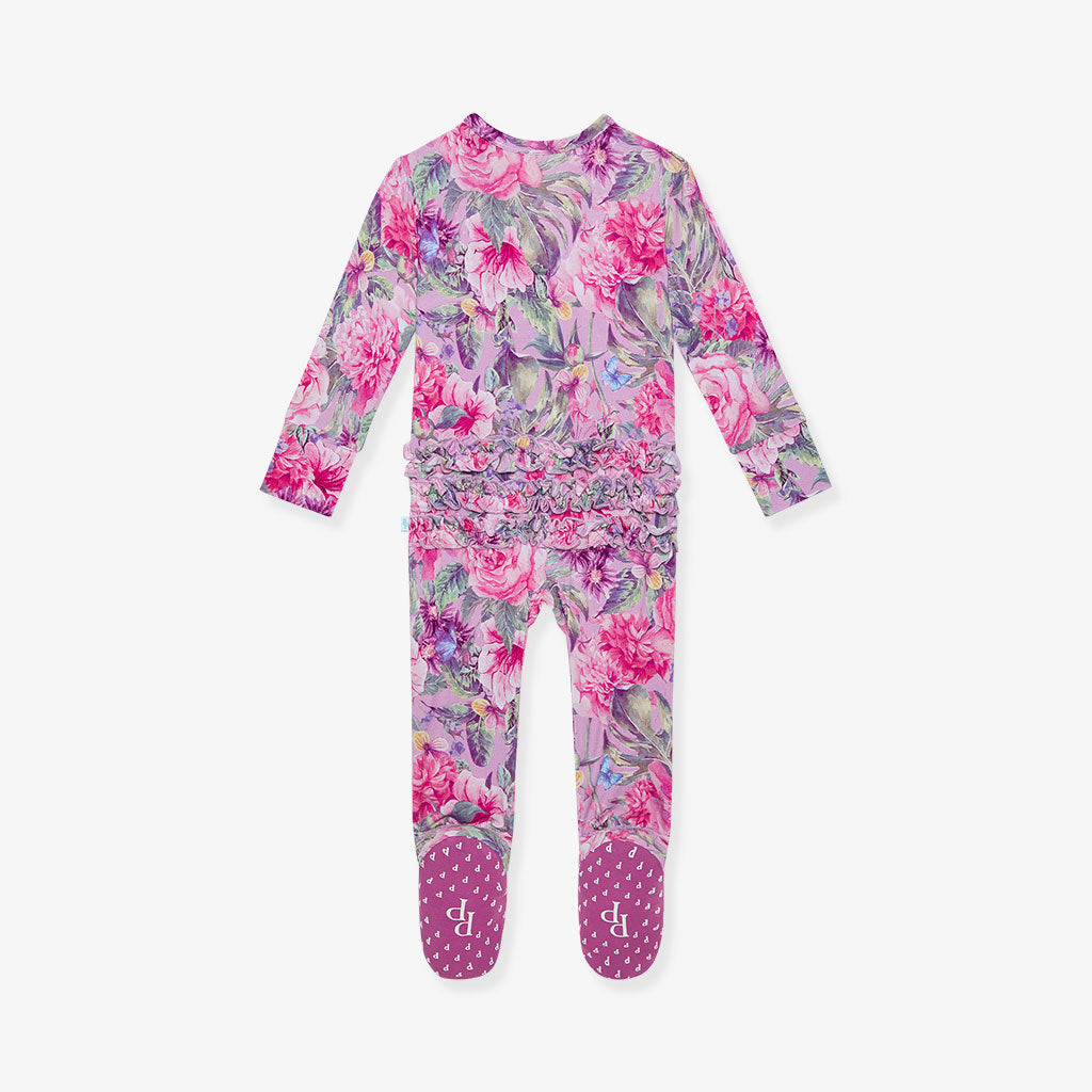 Ellery Footie Ruffled Zippered One Piece