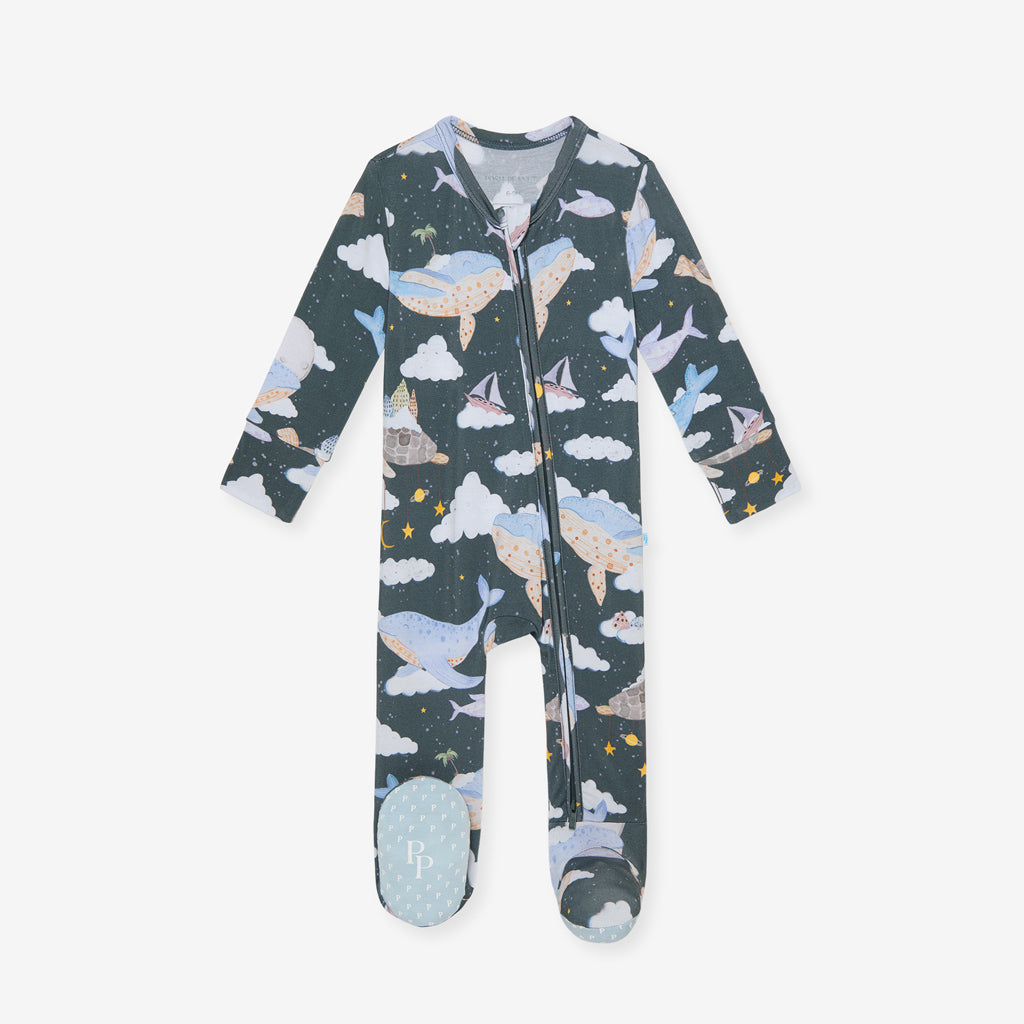Caspian Footie Zippered One Piece