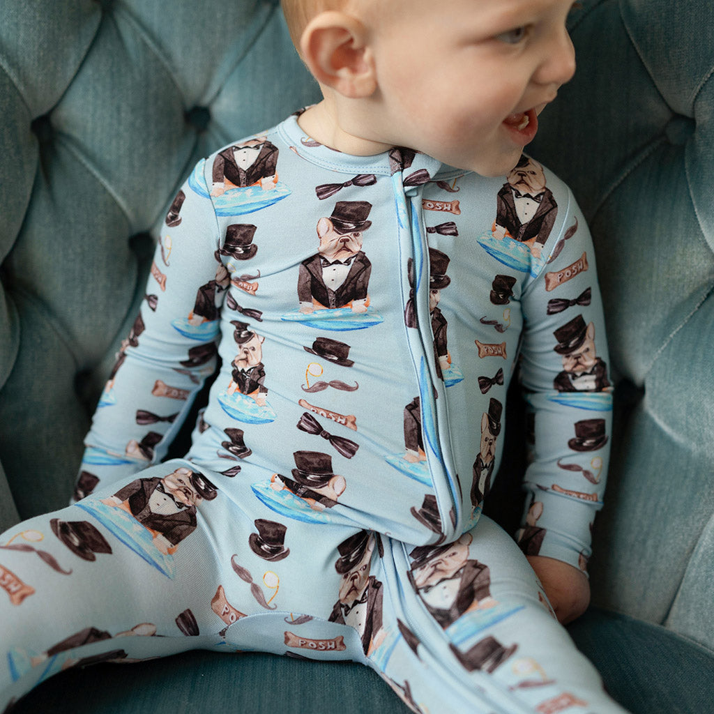 The Duke Footie Zippered One Piece