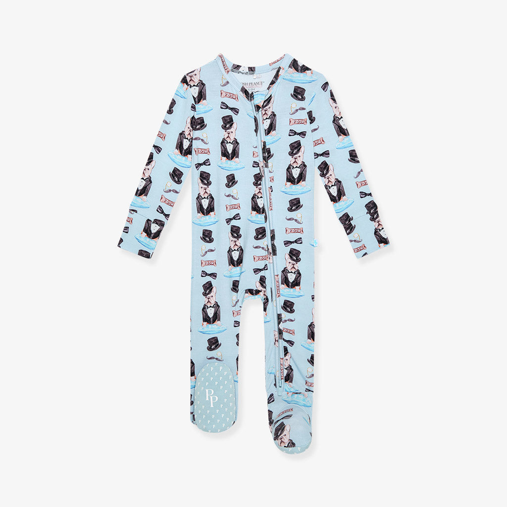 The Duke Footie Zippered One Piece