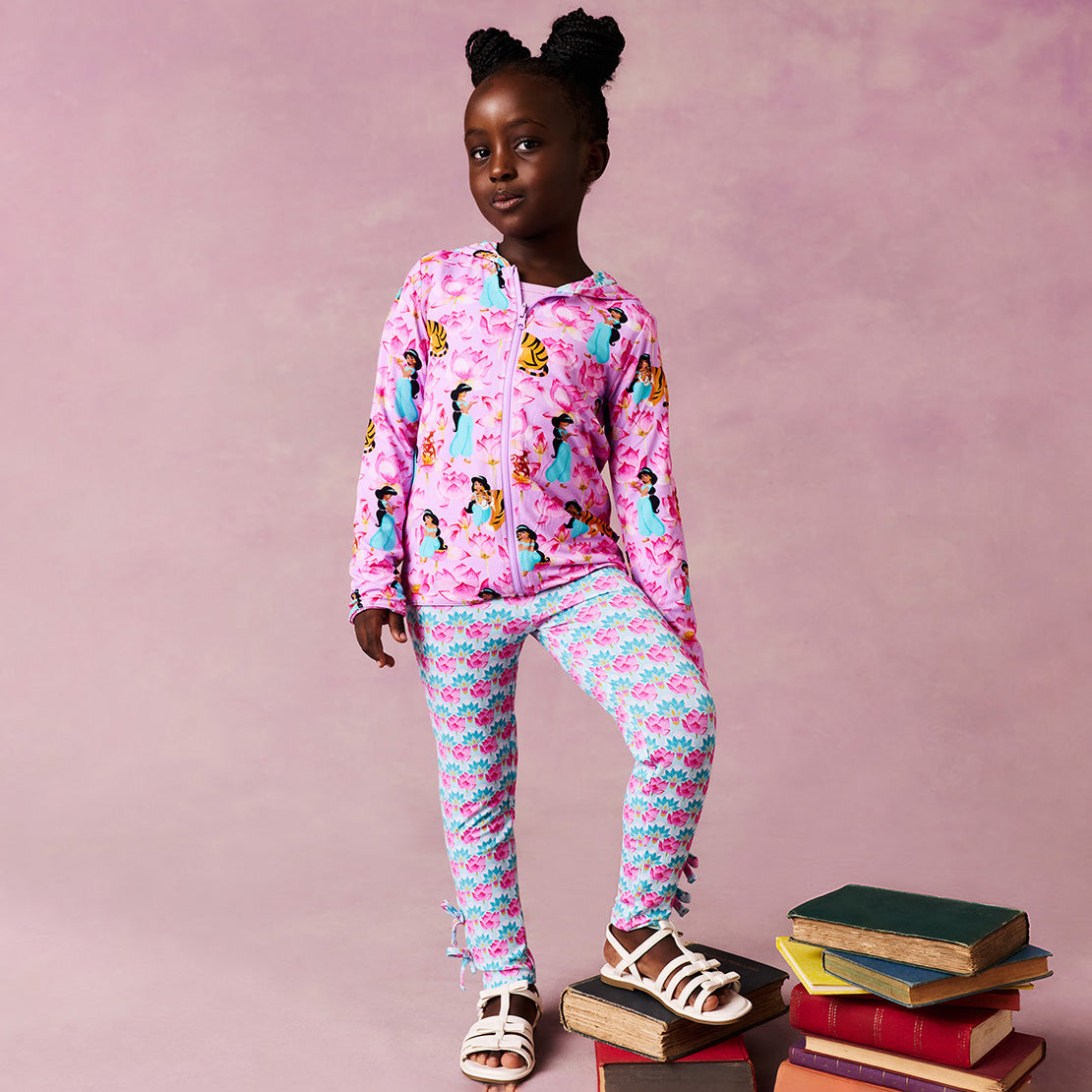 Disney Jasmine Lotus Bow Leggings