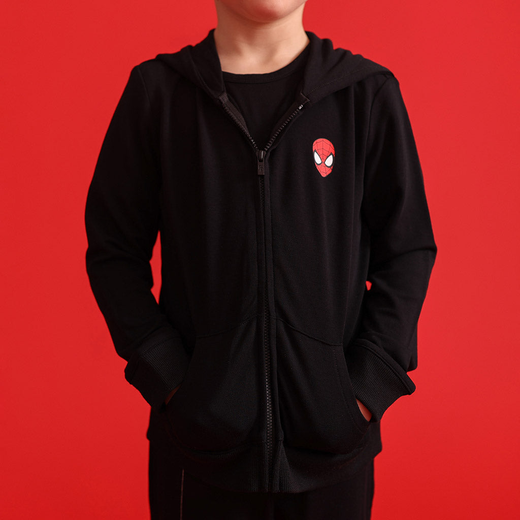 Marvel Spider-Man French Terry Zippered Hoodie