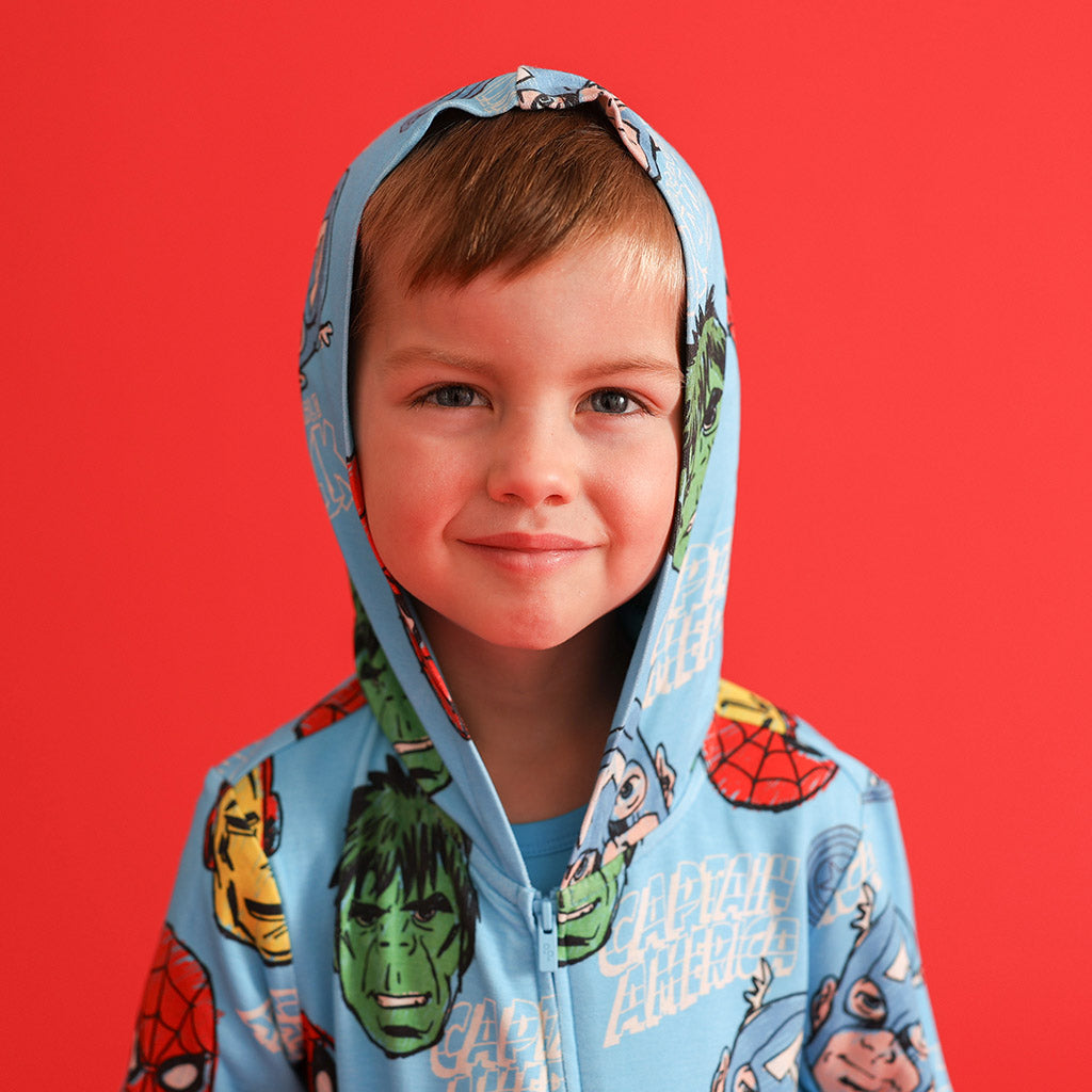 Marvel Heroes French Terry Zippered Hoodie