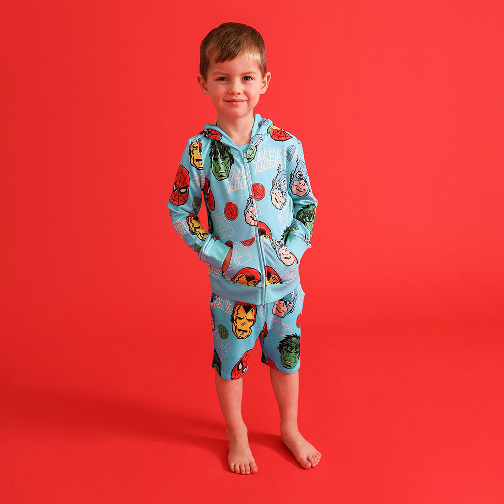 Marvel Heroes French Terry Zippered Hoodie