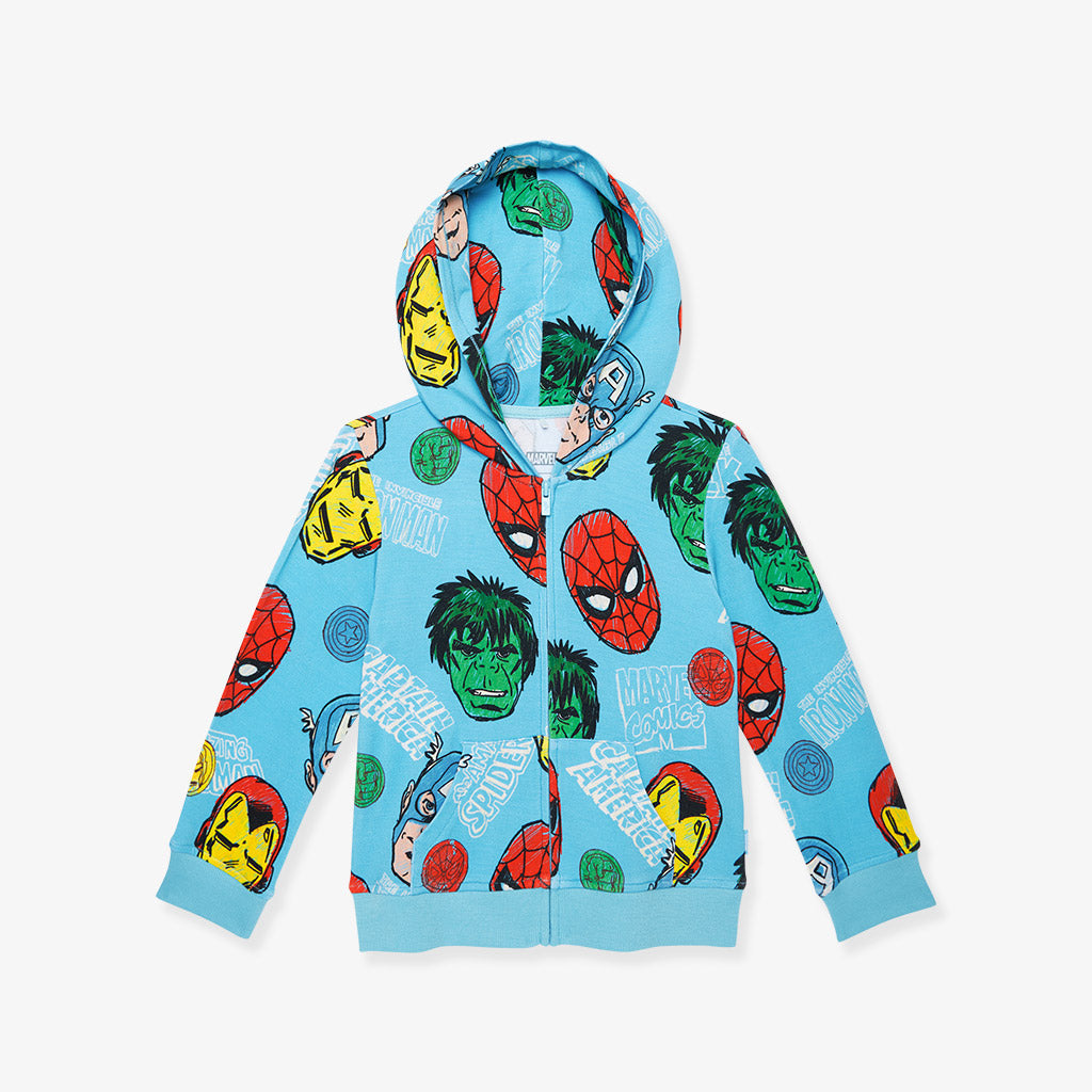 Marvel Heroes French Terry Zippered Hoodie