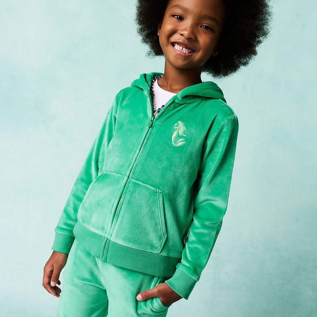Disney Ariel Velour Zip Hoodie