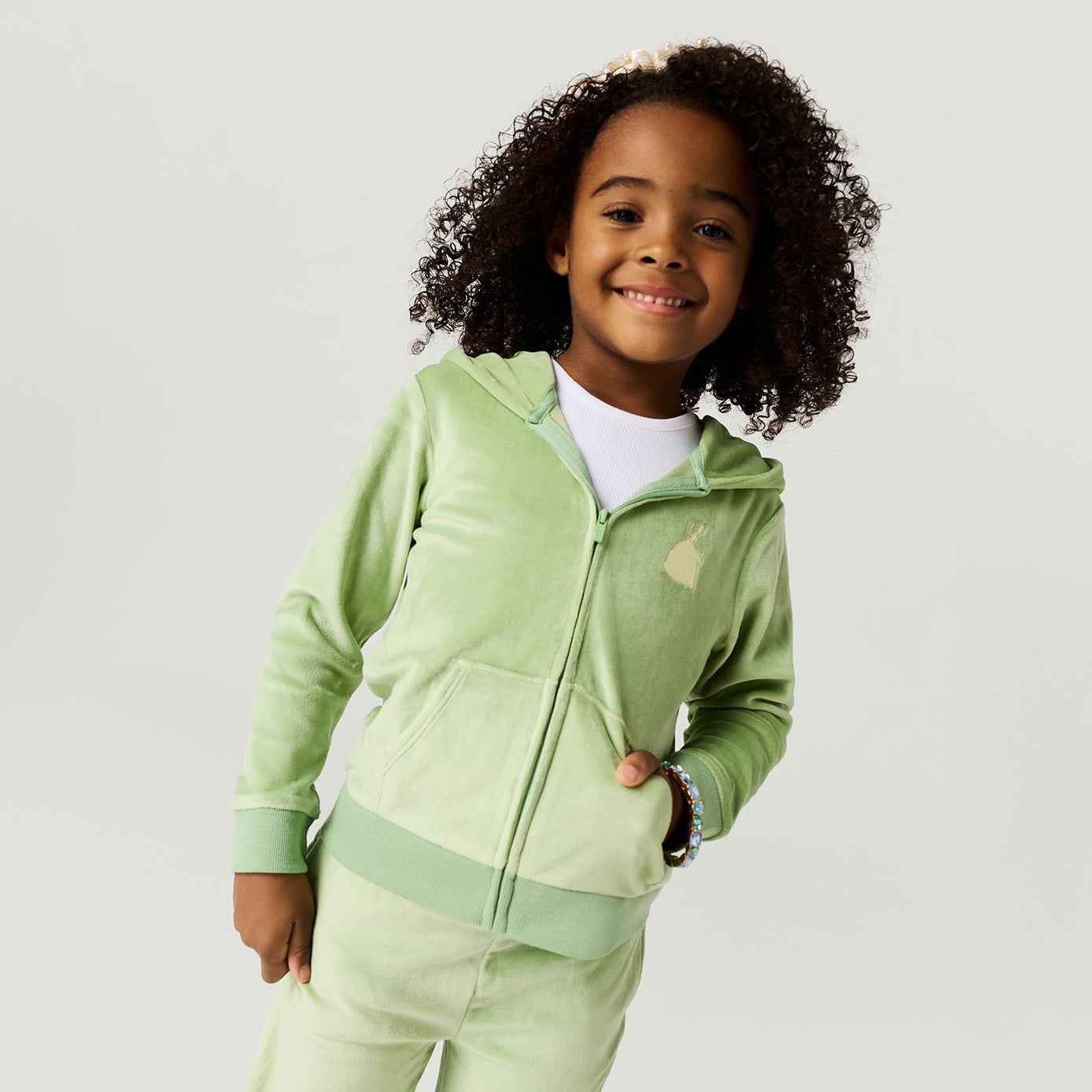 Disney Tiana Velour Zip Hoodie