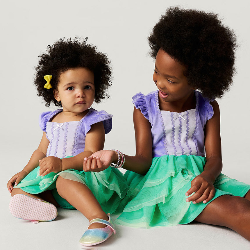 Disney Ariel Velour Bodysuit Dress