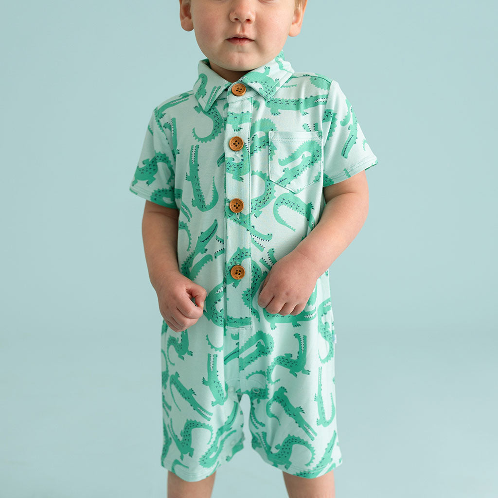 Smiles Collared Henley Shortall