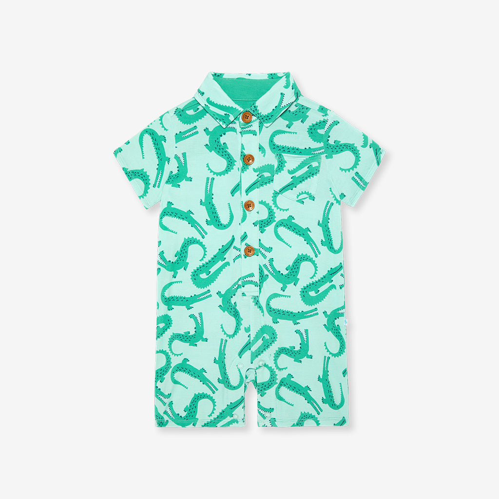 Smiles Collared Henley Shortall