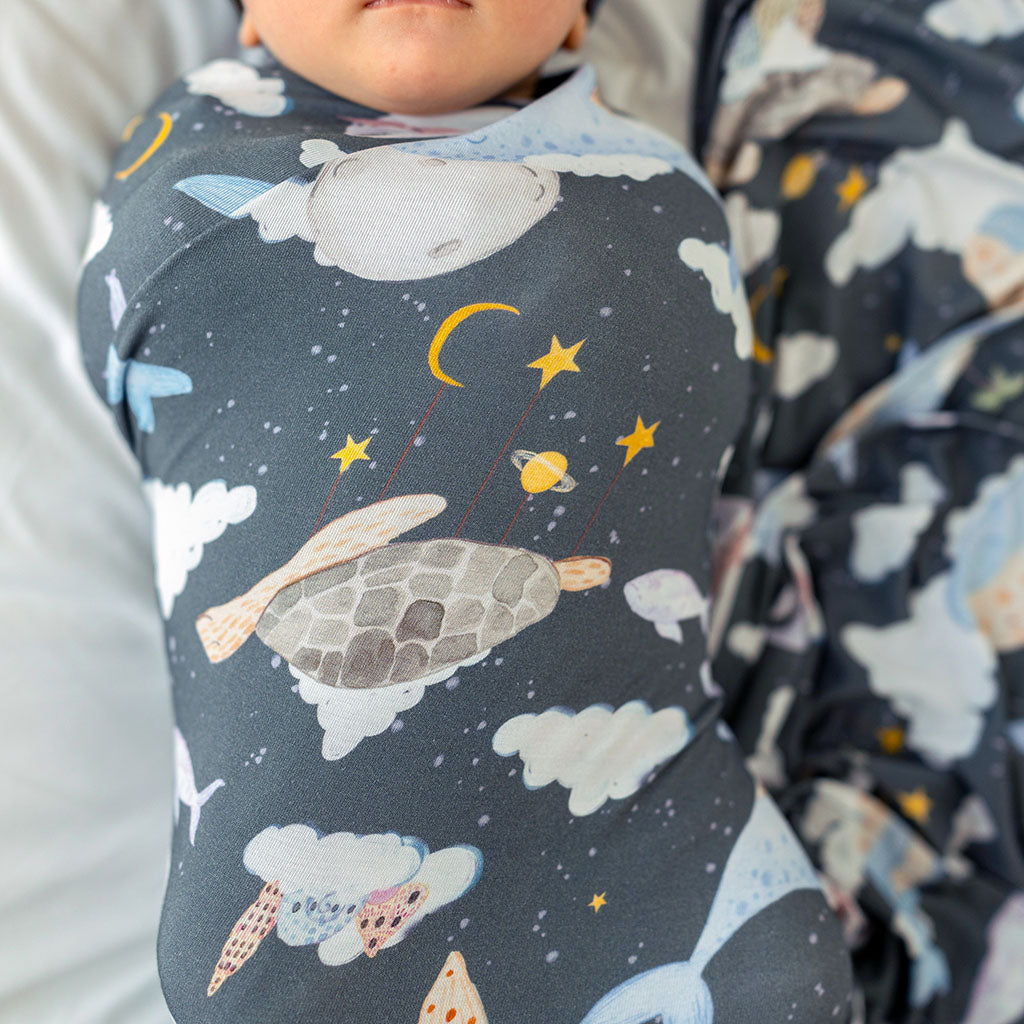 Caspian Swaddle Beanie Set