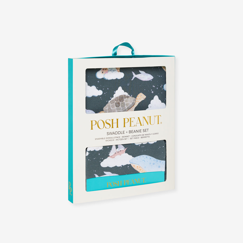 Caspian Swaddle Beanie Set