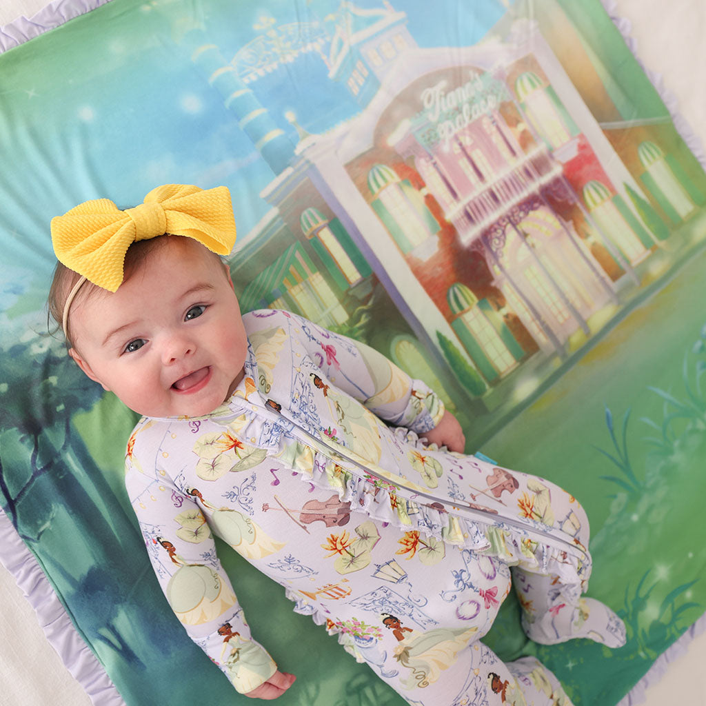 Disney Princess Tiana & Tiana's Palace Ruffled Luxette Patoo? Blanket