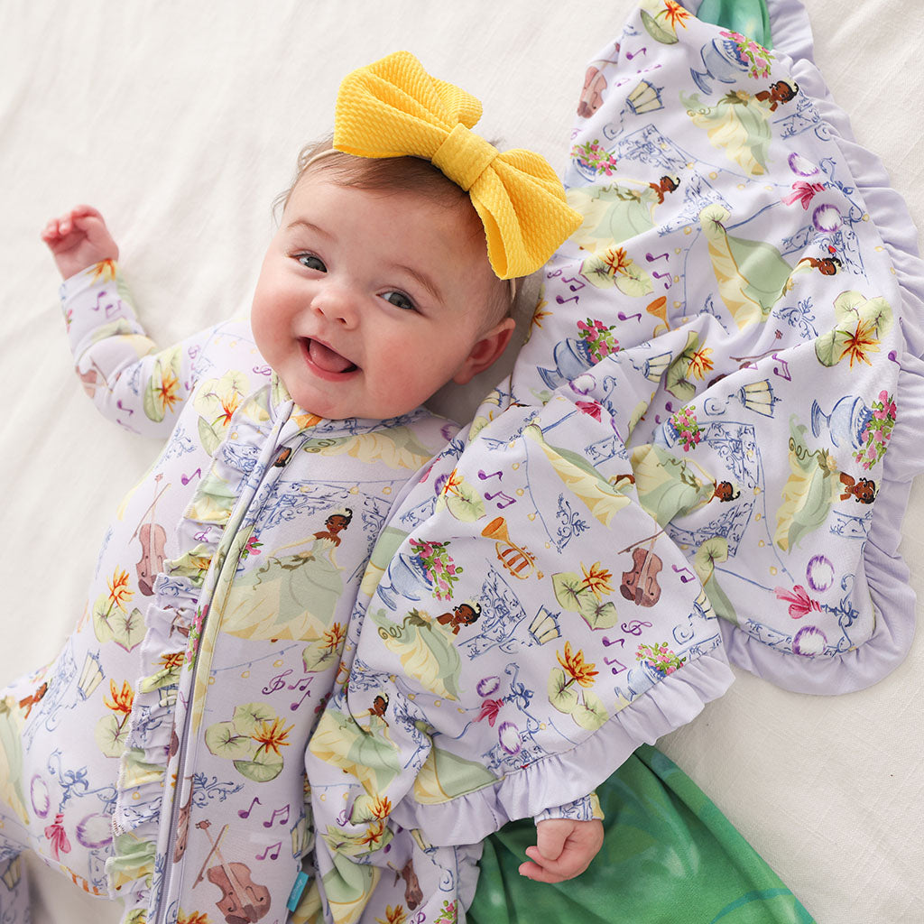 Disney Princess Tiana & Tiana's Palace Ruffled Luxette Patoo? Blanket