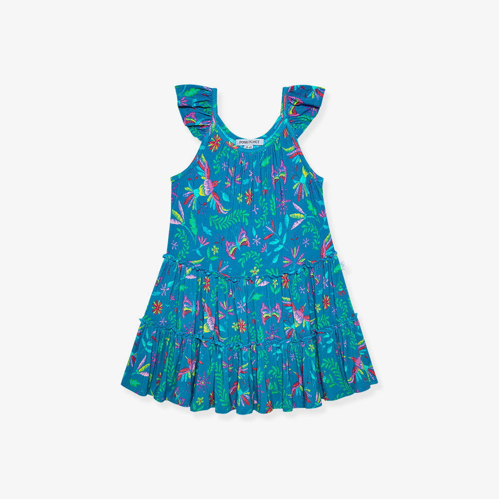 Svala Blue Tiered Dress