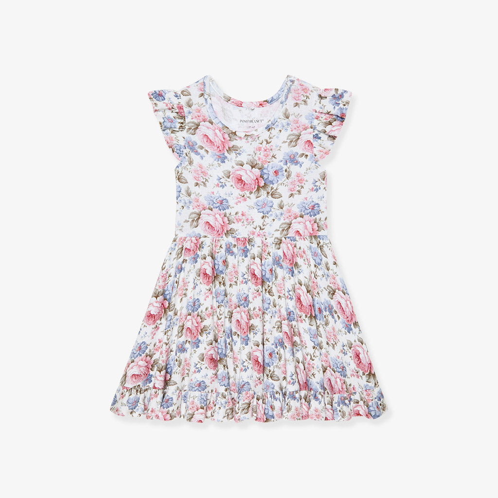 Etta Pointelle Ruffled Twirl Dress