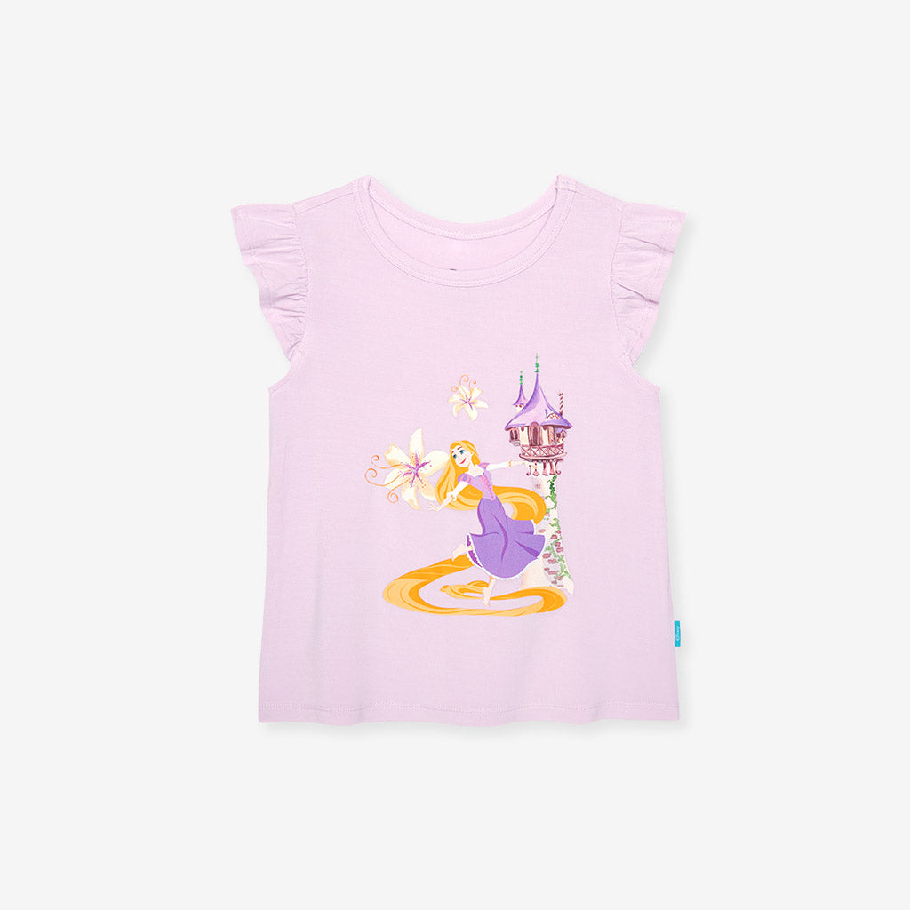 Disney Rapunzel Ruffled Graphic Tee