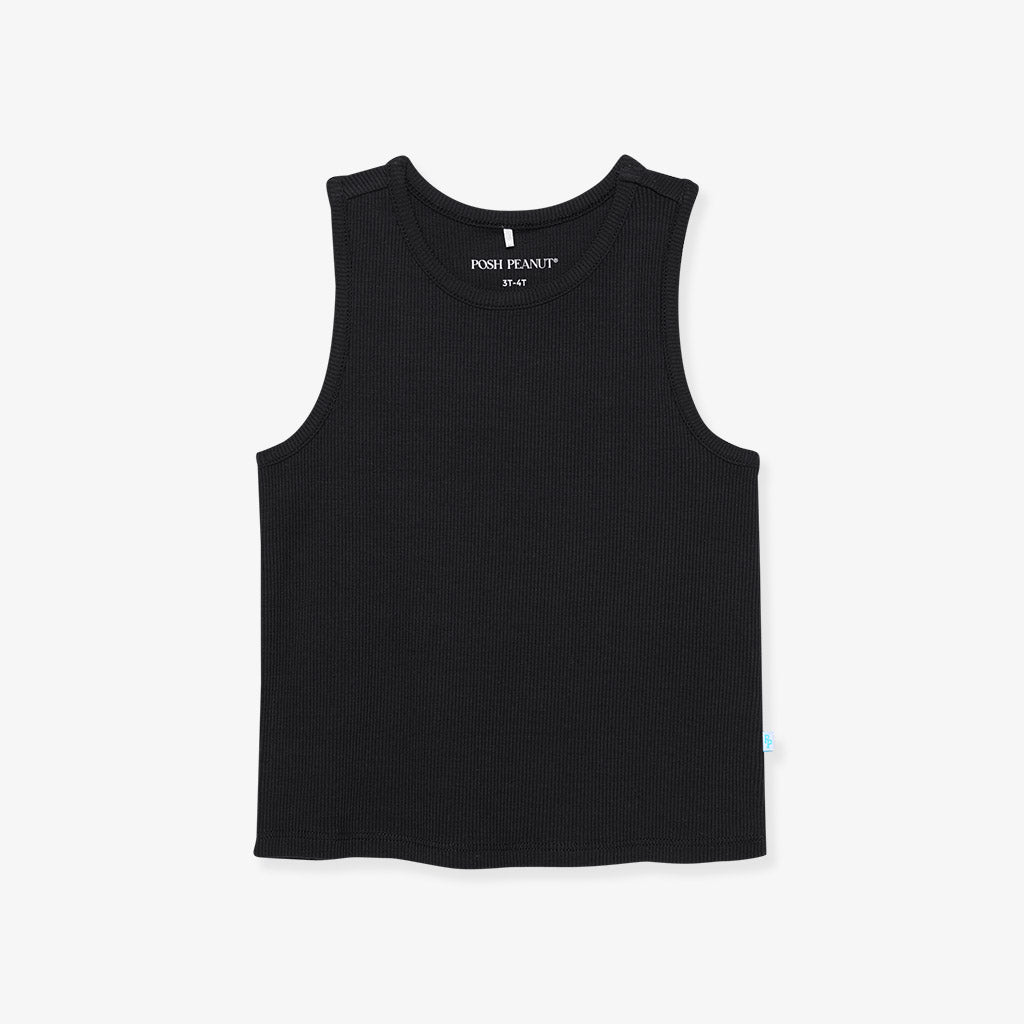 Black Premium Knit Racerback Tank