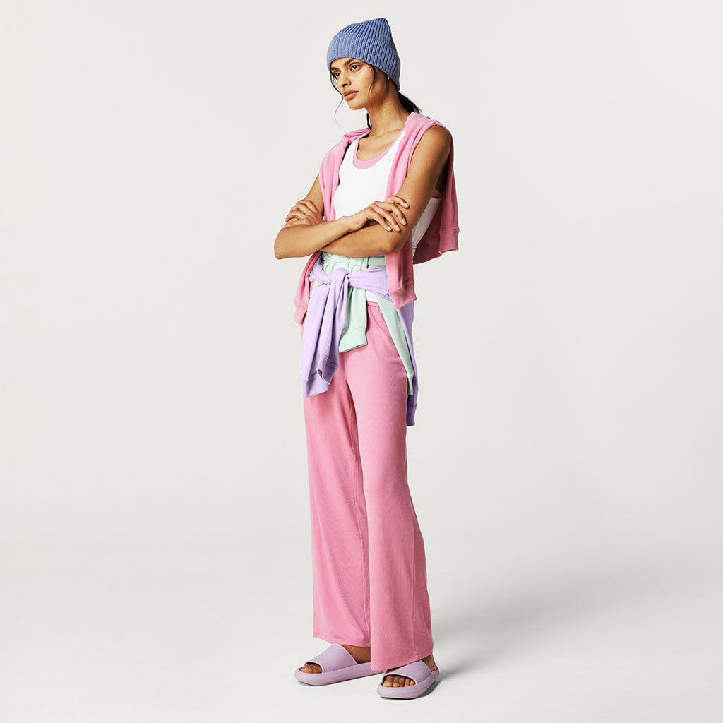 Cruisin' Pink Women's Premium Knit Straight Pants