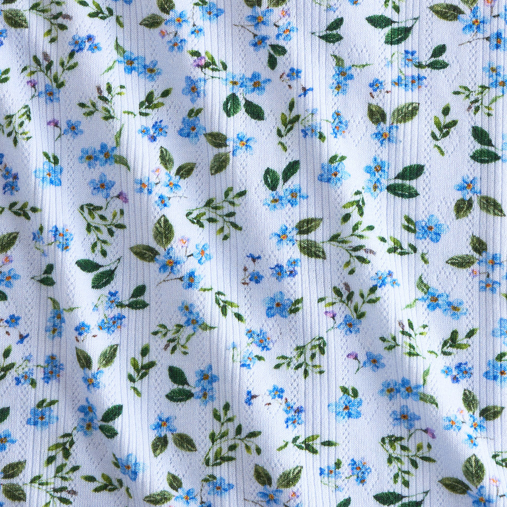 Bluebell Pointelle Luxe Bow Hair Clip