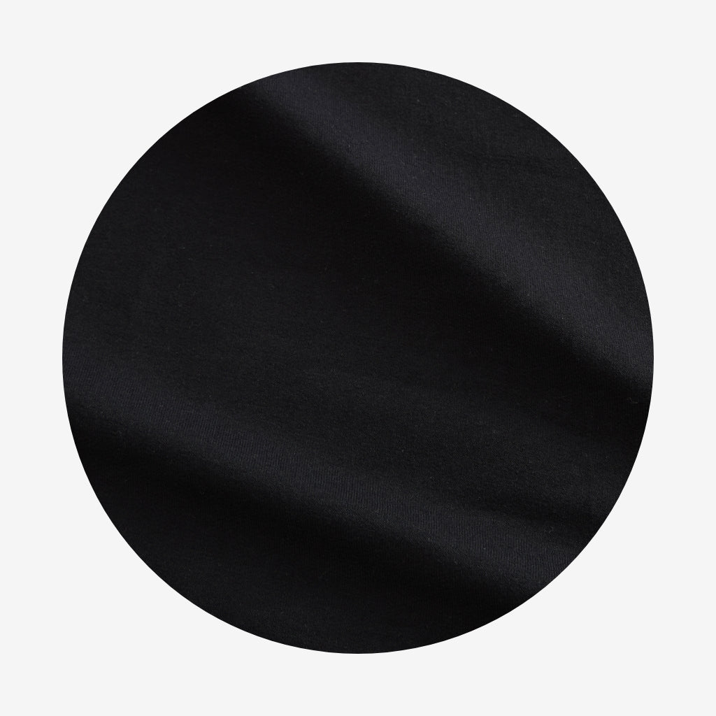 Men's Black French Terry Polo Shirt